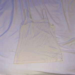 Size medium white camisole. Spaghetti straps.